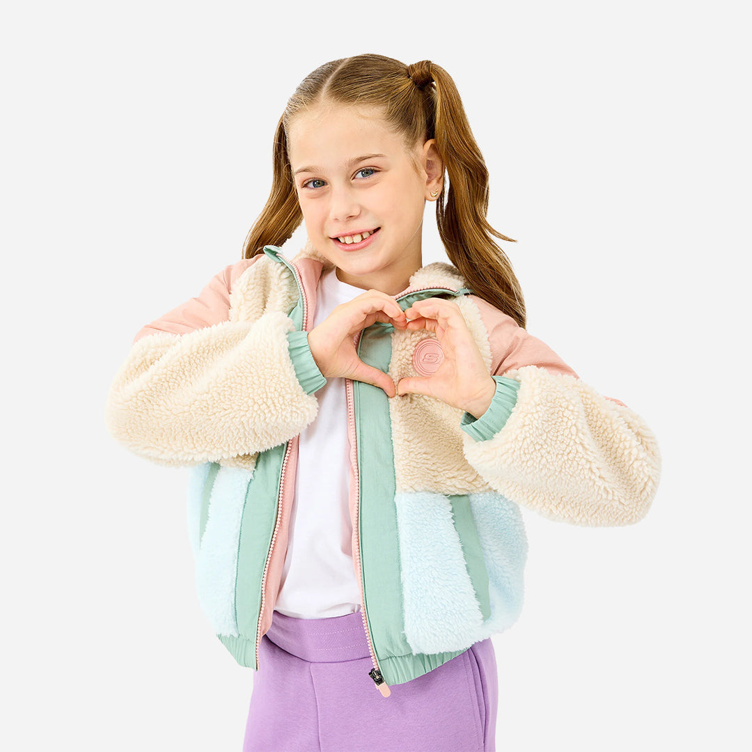 Skechers G Sherpa Sherpa Kız Çocuk Pembe Ceket
