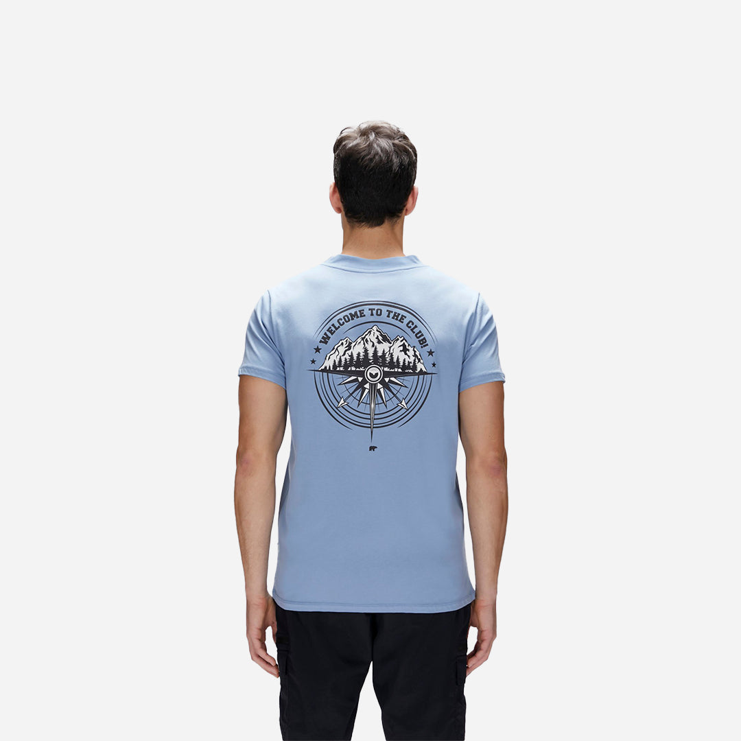 Bad Bear Baldwin Element Mavi Erkek Baskılı Tişört