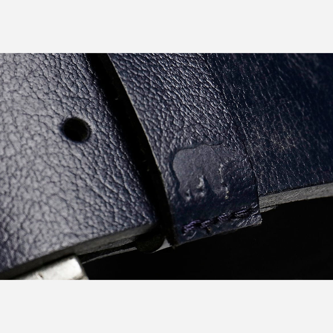 Bad Bear Point Belt Lacivert Deri Erkek Kemer