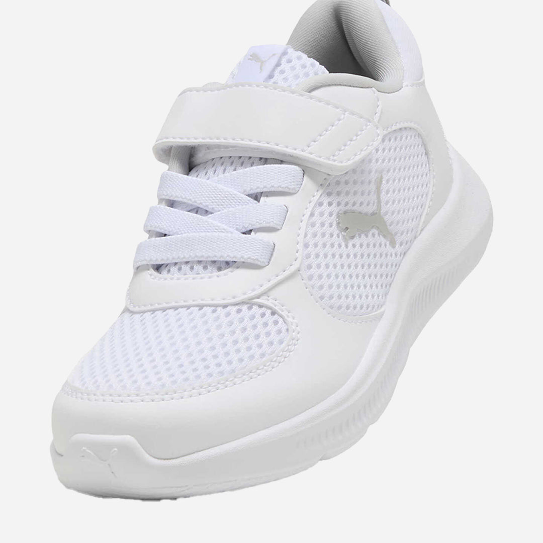 Puma Fun Racer 2 AC+ PS Unisex Çocuk Beyaz Cırtlı Spor Ayakkabı