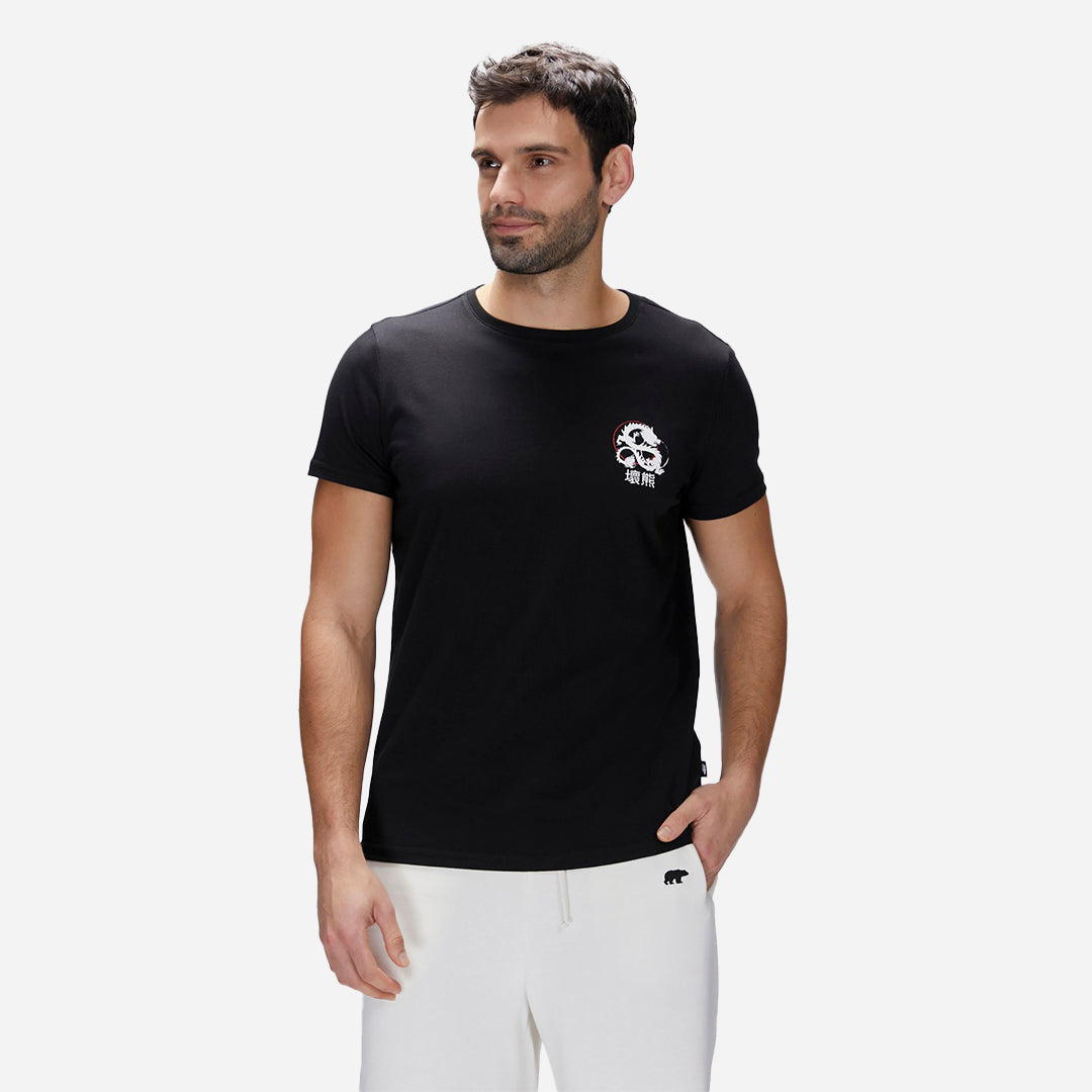 Bad Bear Draco Siyah Erkek Baskılı Tişört