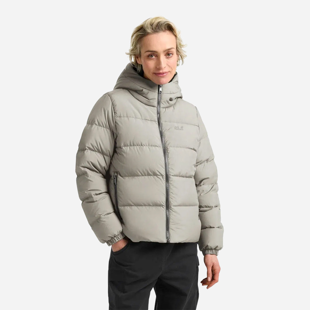 Jack Wolfskin Frozen Palace Rds Kadın Bej Outdoor Ceketi