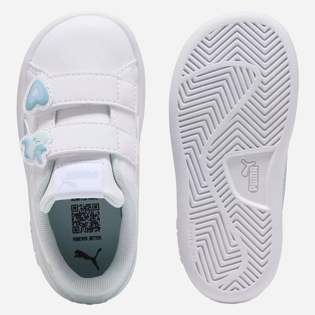 Puma Smash 3.0 Badges Bebek Beyaz Günlük Spor Ayakkabı