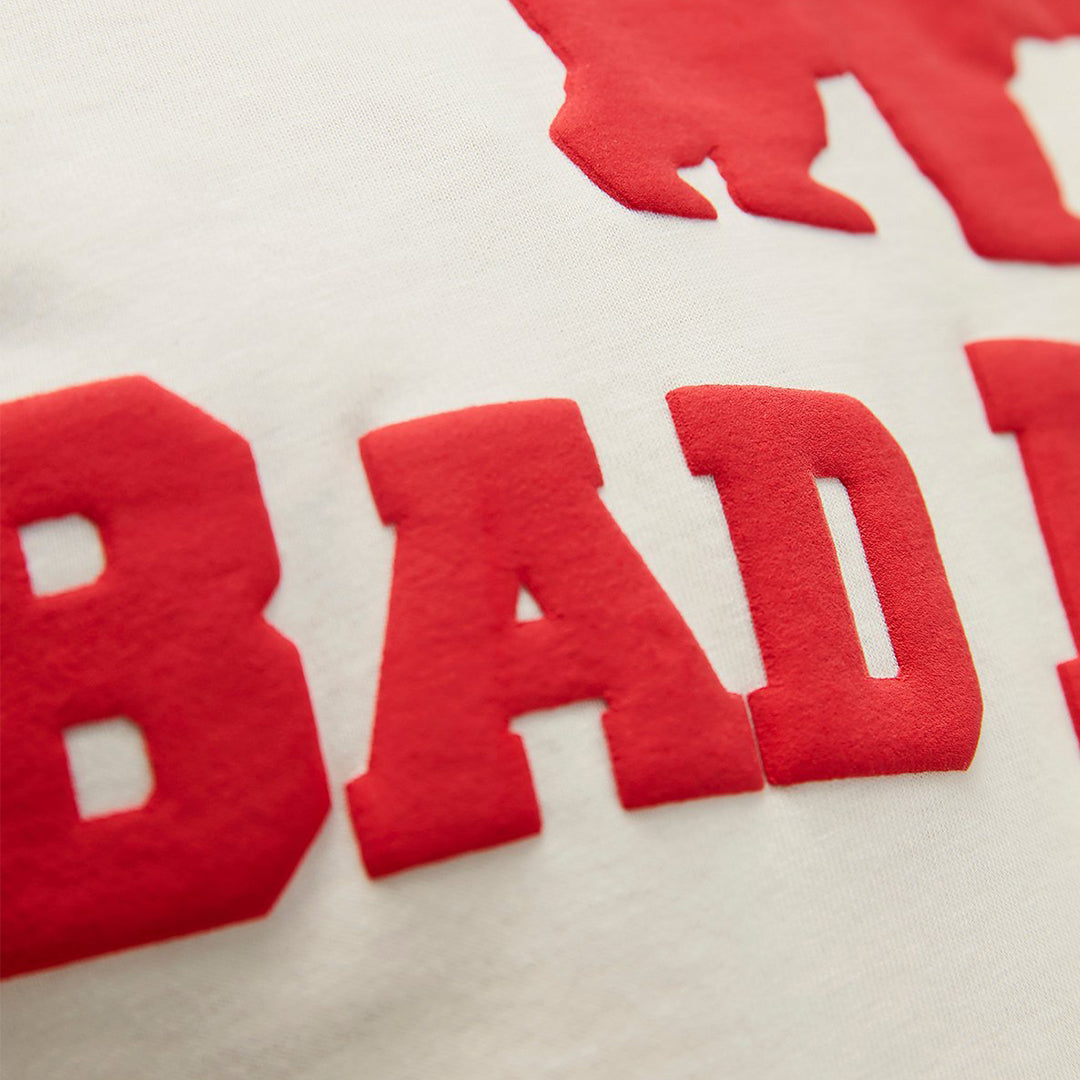 Bad Bear Tee T-Shirt Off White Beyaz/Kırmızı Baskılı Erkek Tişört