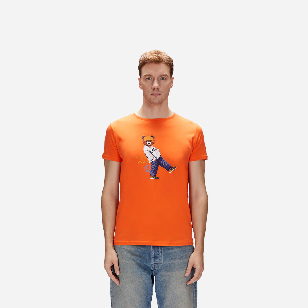 Bad Bear Nash Turuncu Erkek Baskılı Tişört