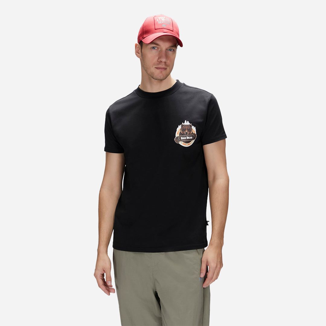 Bad Bear Flint Siyah Erkek Baskılı Tişört
