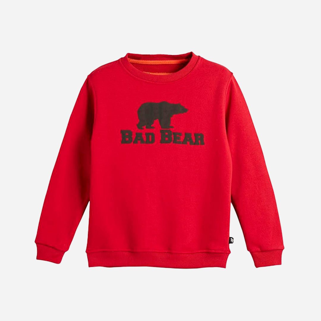Bad Bear Logo Crewneck Çocuk Sweatshirt