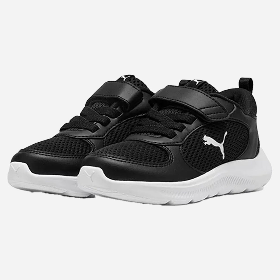 Puma Fun Racer 2 AC+ PS Unisex Çocuk Siyah Cırtlı Spor Ayakkabı