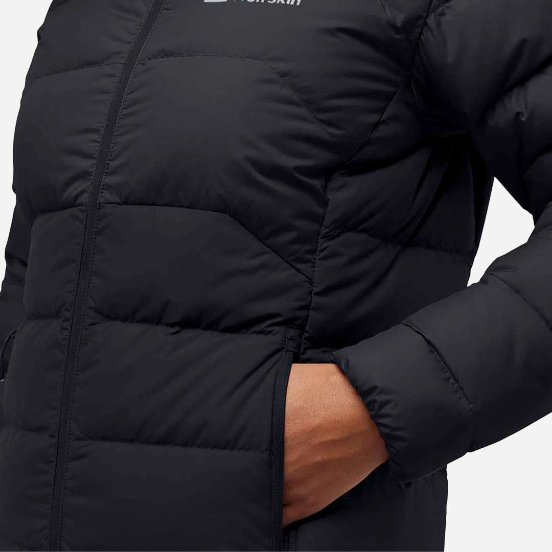 Jack Wolfskin Ather Down Hoody Kadın Siyah Outdoor Ceketi