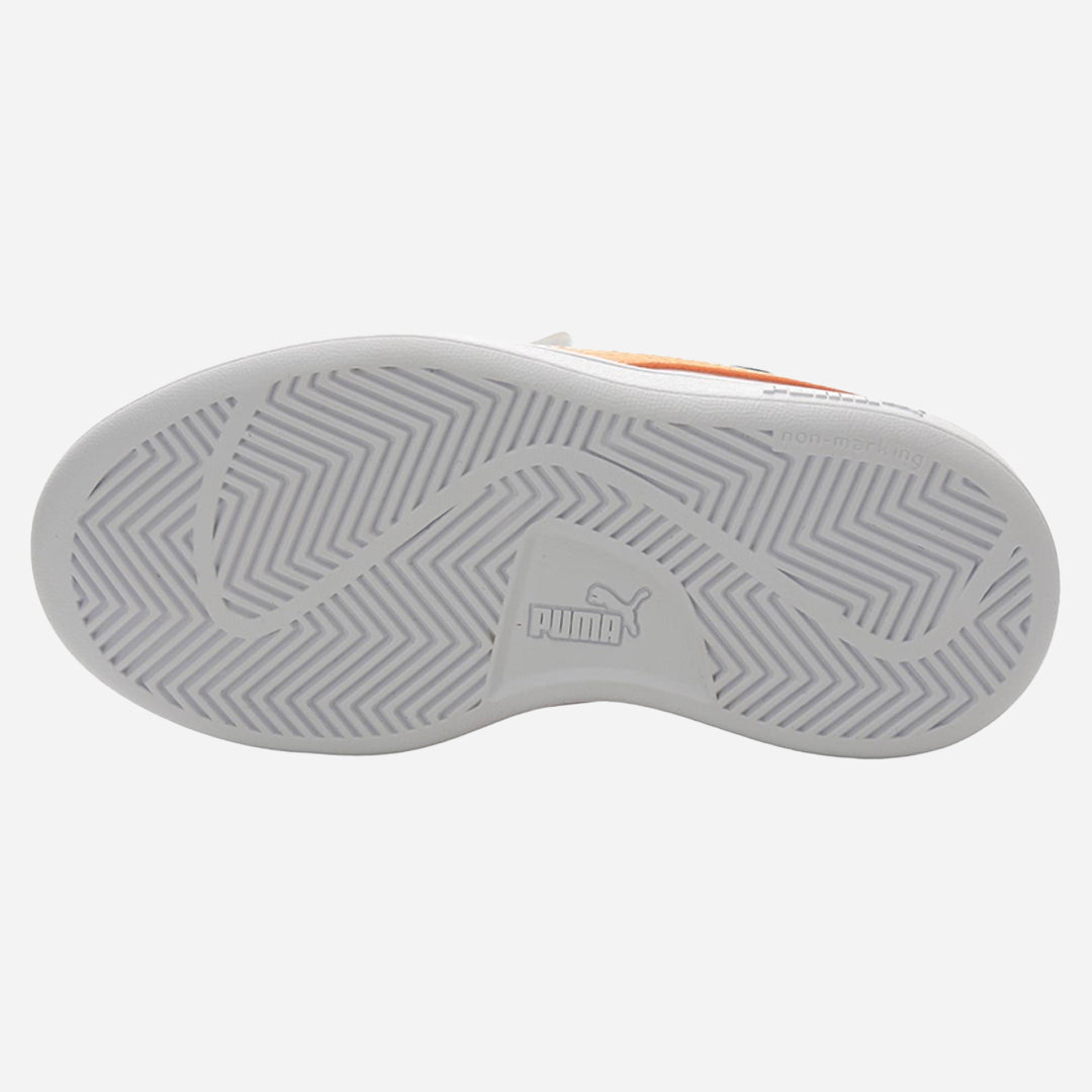 Puma Smash 3.0 Playdate V PS Unisex Çocuk Siyah-Turuncu Spor Ayakkabı