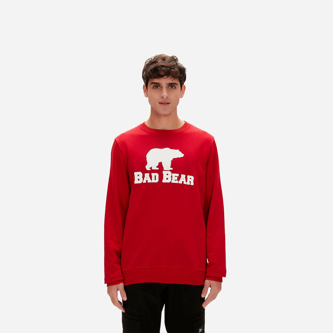 Bad Bear Crewneck Crimson Erkek Sweatshirt