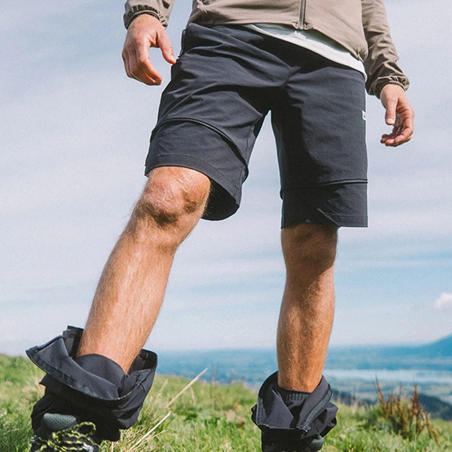 Jack Wolfskin Hikeout Zip Off Pants Erkek Siyah Outdoor Pantolonu