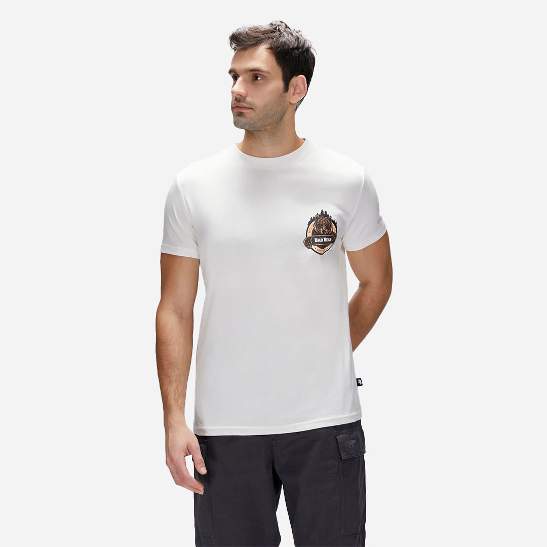 Bad Bear Flint Beyaz Erkek Baskılı Tişört