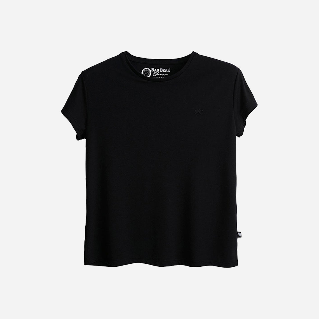Bad Bear Violet O-Neck T-Shirt Siyah Basic Kadın Tişört