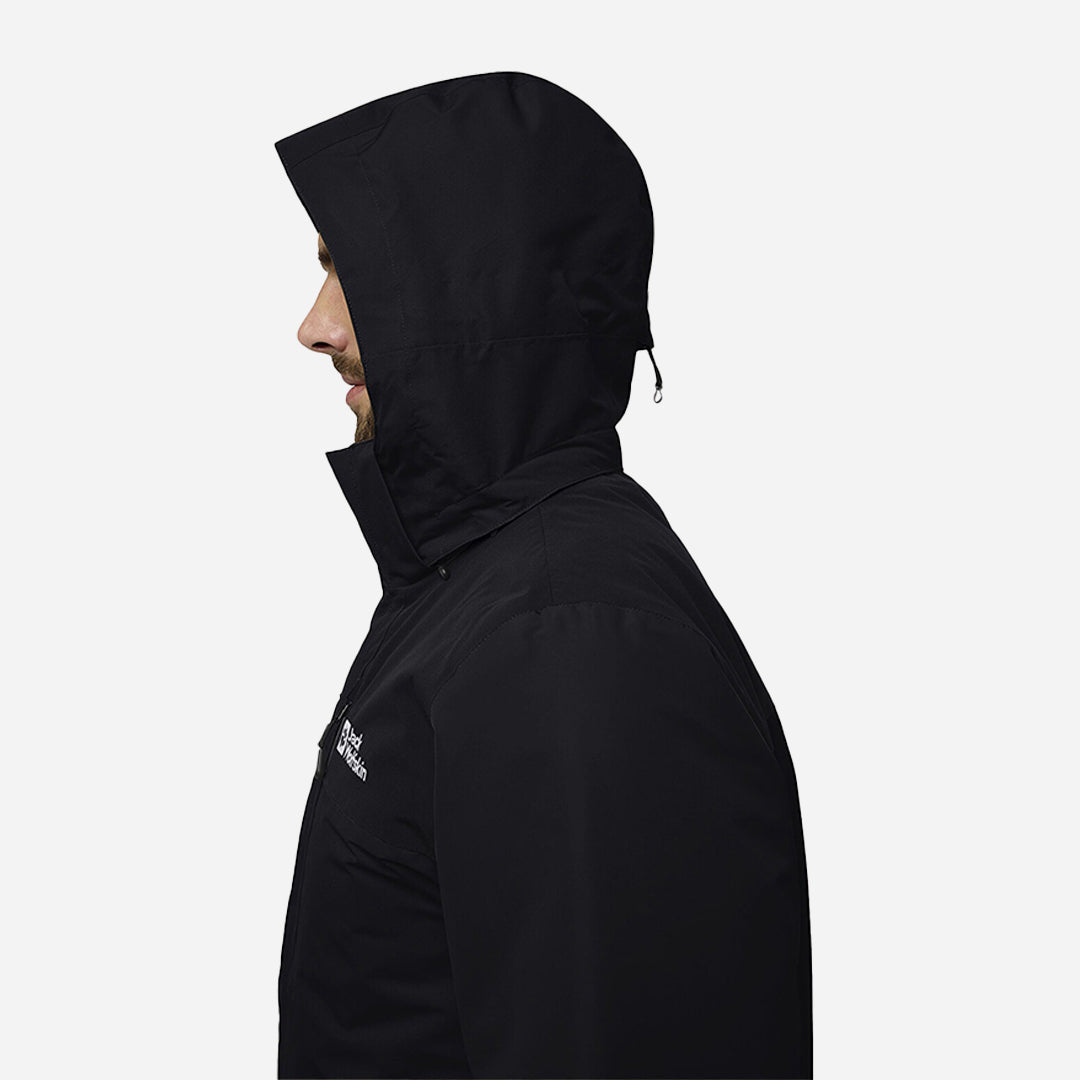 Jack Wolfskin Jasper 3in1 Erkek Siyah Outdoor Ceketi