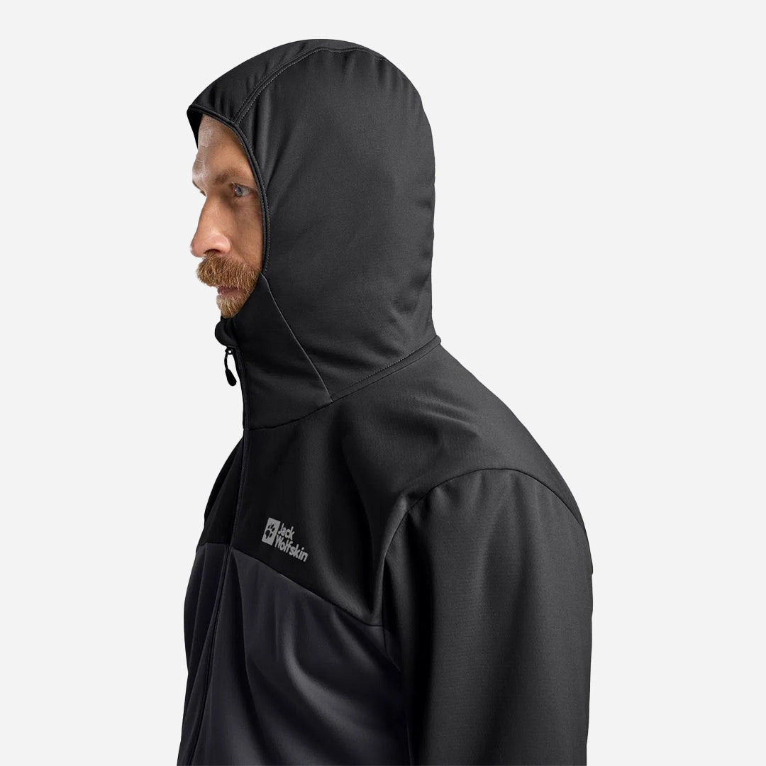 Jack Wolfskin Feldberg Hoody Erkek Gri Softshell Antrasit