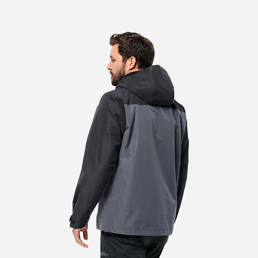 Jack Wolfskin Taubenberg 3in1 Erkek Gri Outdoor Ceketi