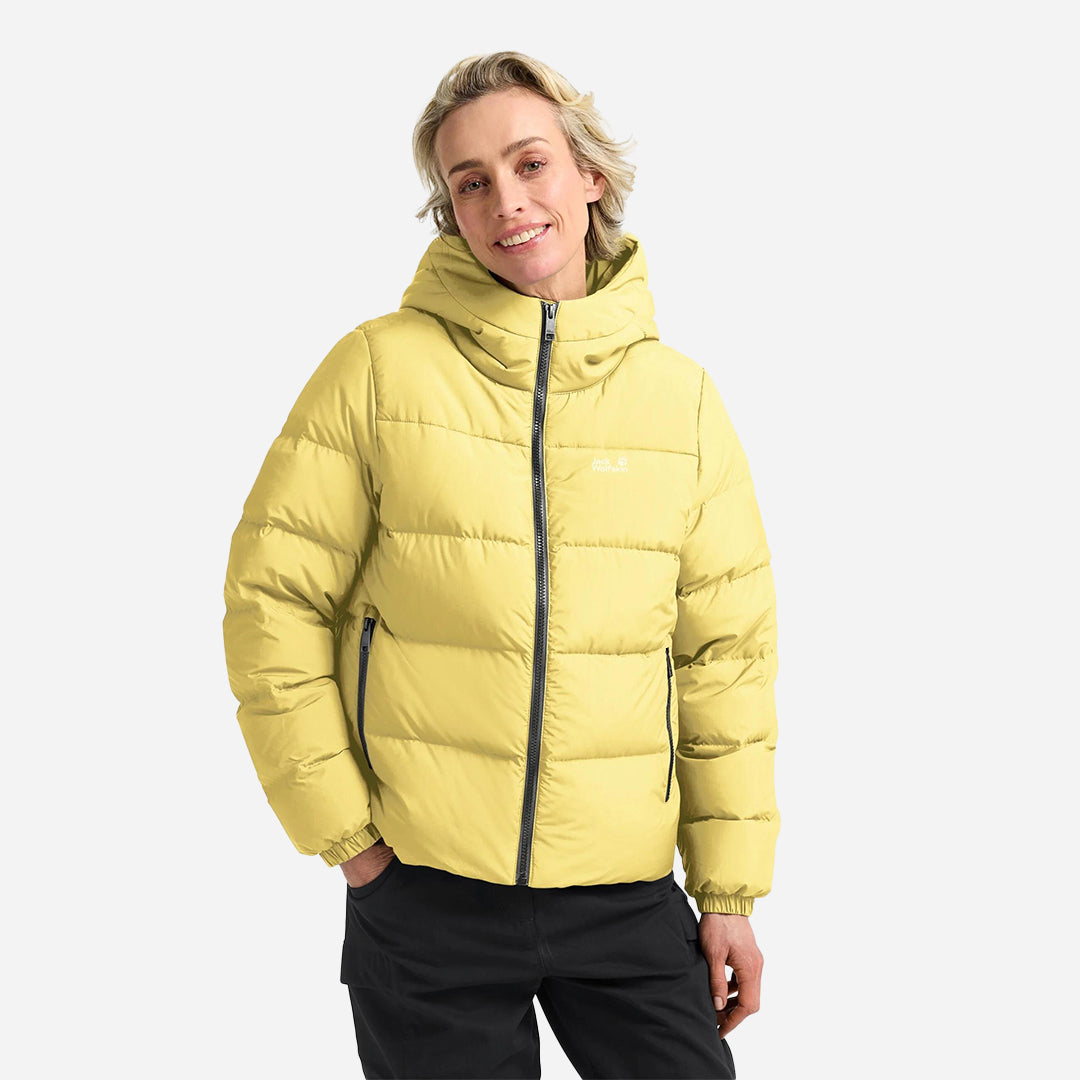 Jack Wolfskin Frozen Palace Rds Kadın Sarı Outdoor Ceketi