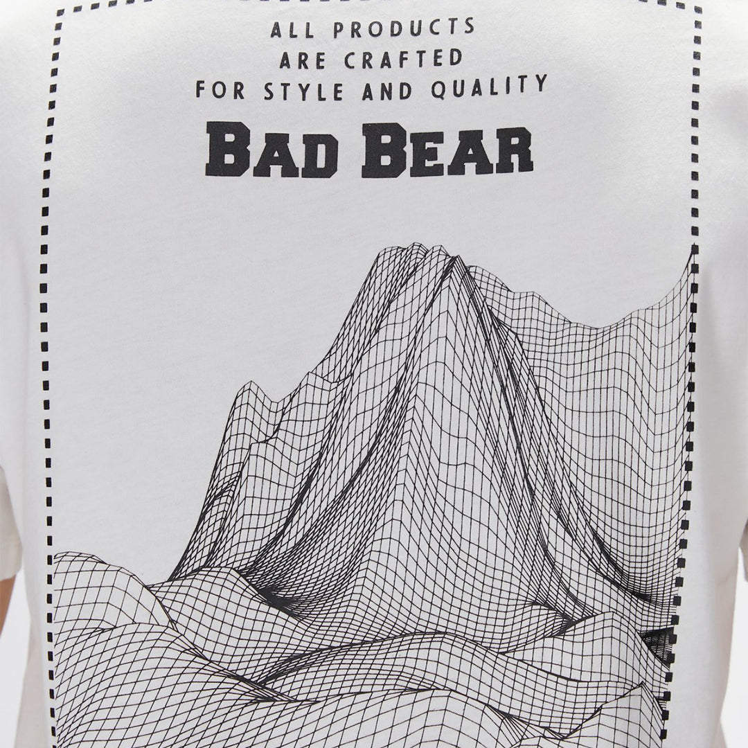 Bad Bear Eddy Beyaz Erkek Baskılı Tişört