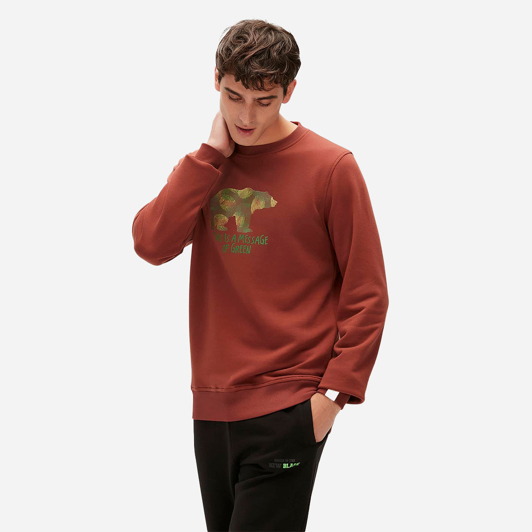 Bad Bear Re-Finger Recycle Woody Erkek Sweatshirt