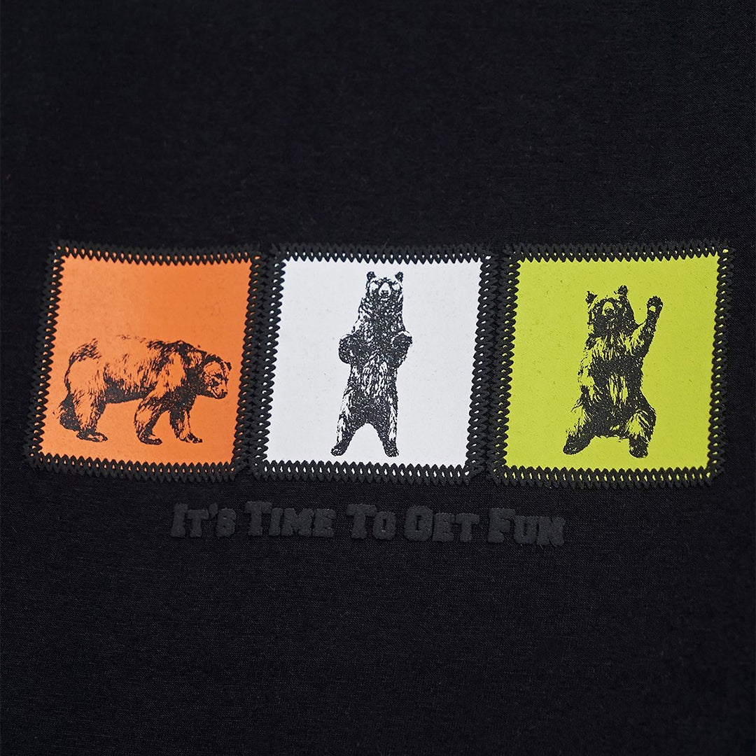 Bad Bear Entree Siyah Baskılı Çocuk Tişört
