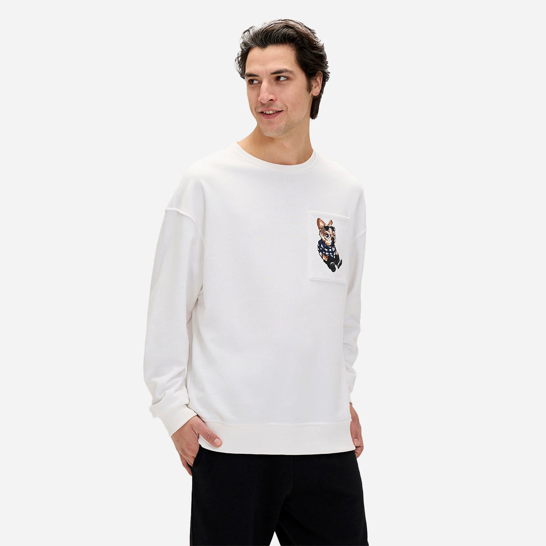Bad Bear Javed Beyaz Erkek Sweatshirt