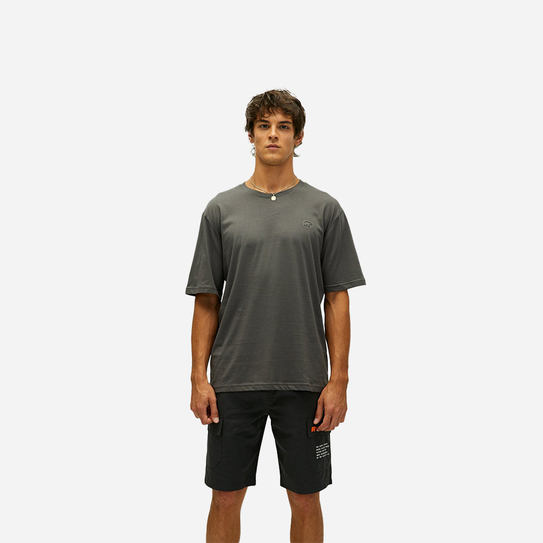 Bad Bear Liber Oversize T-Shirt Koyu Gri Basic Erkek Tişört