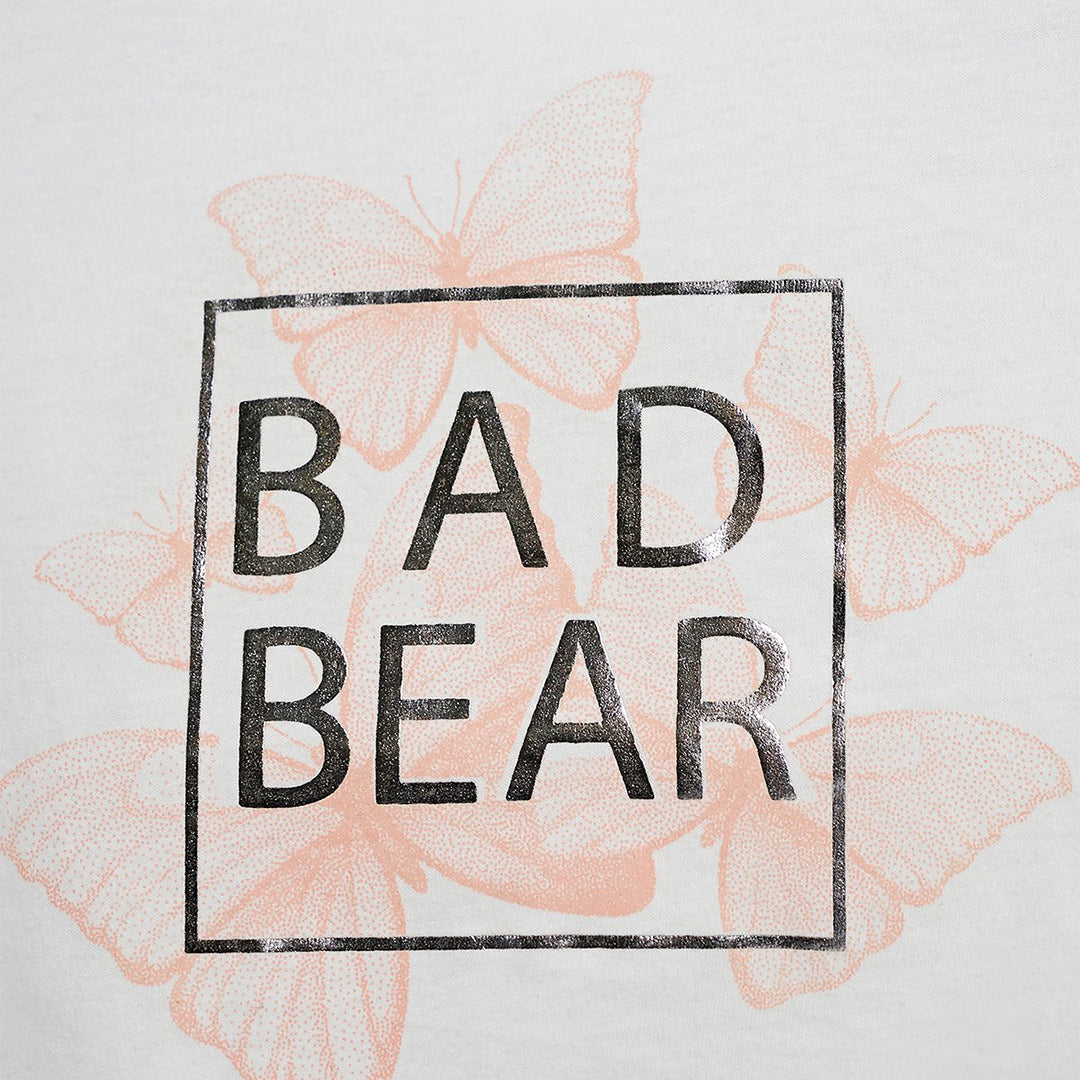 Bad Bear Miracle Beyaz Baskılı Kız Çocuk Tişört