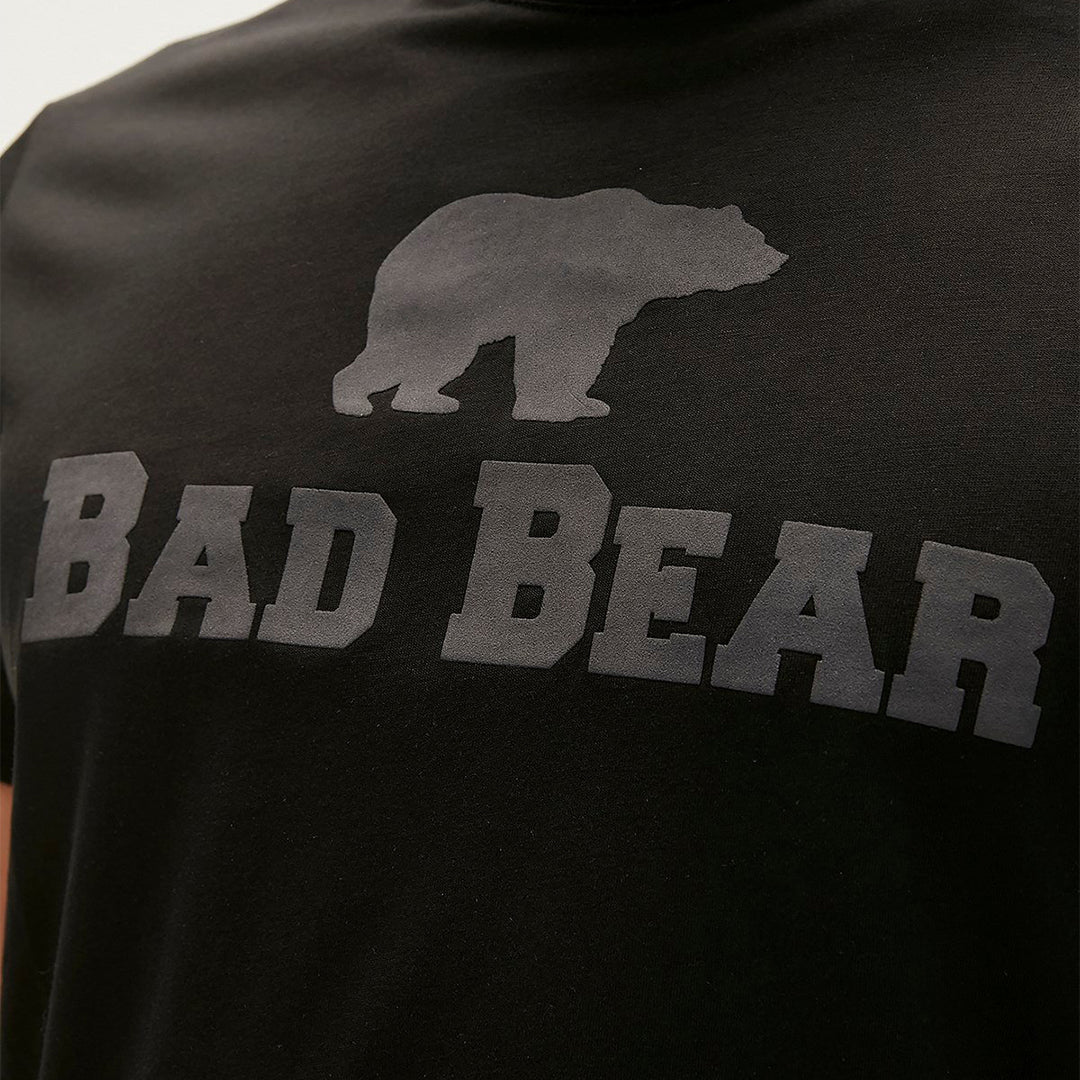 Bear Tee Midnight Siyah Logo Baskılı Erkek Tişört
