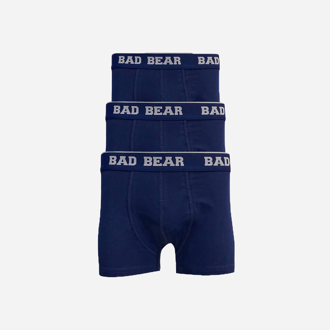Bad Bear Basic 3'lü Lacivert Erkek Boxer Set
