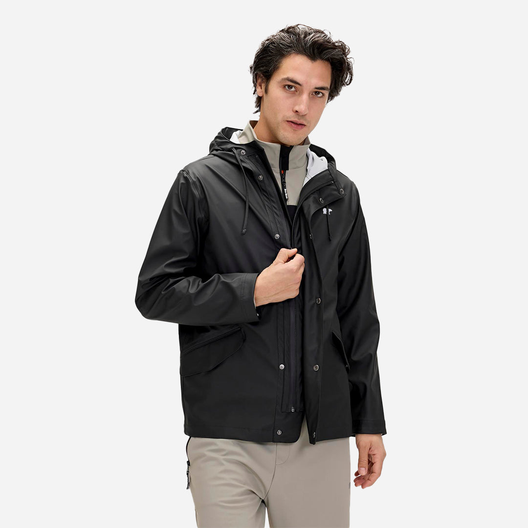 Bad Bear Patrol Raincoat Siyah Erkek Yağmurluk