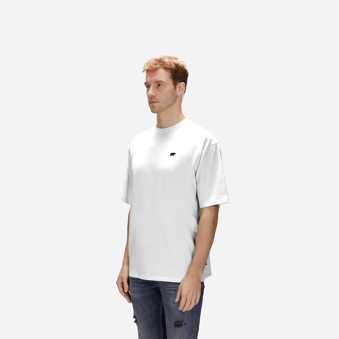 Bad Bear Damon Beyaz Erkek Oversize Tişört