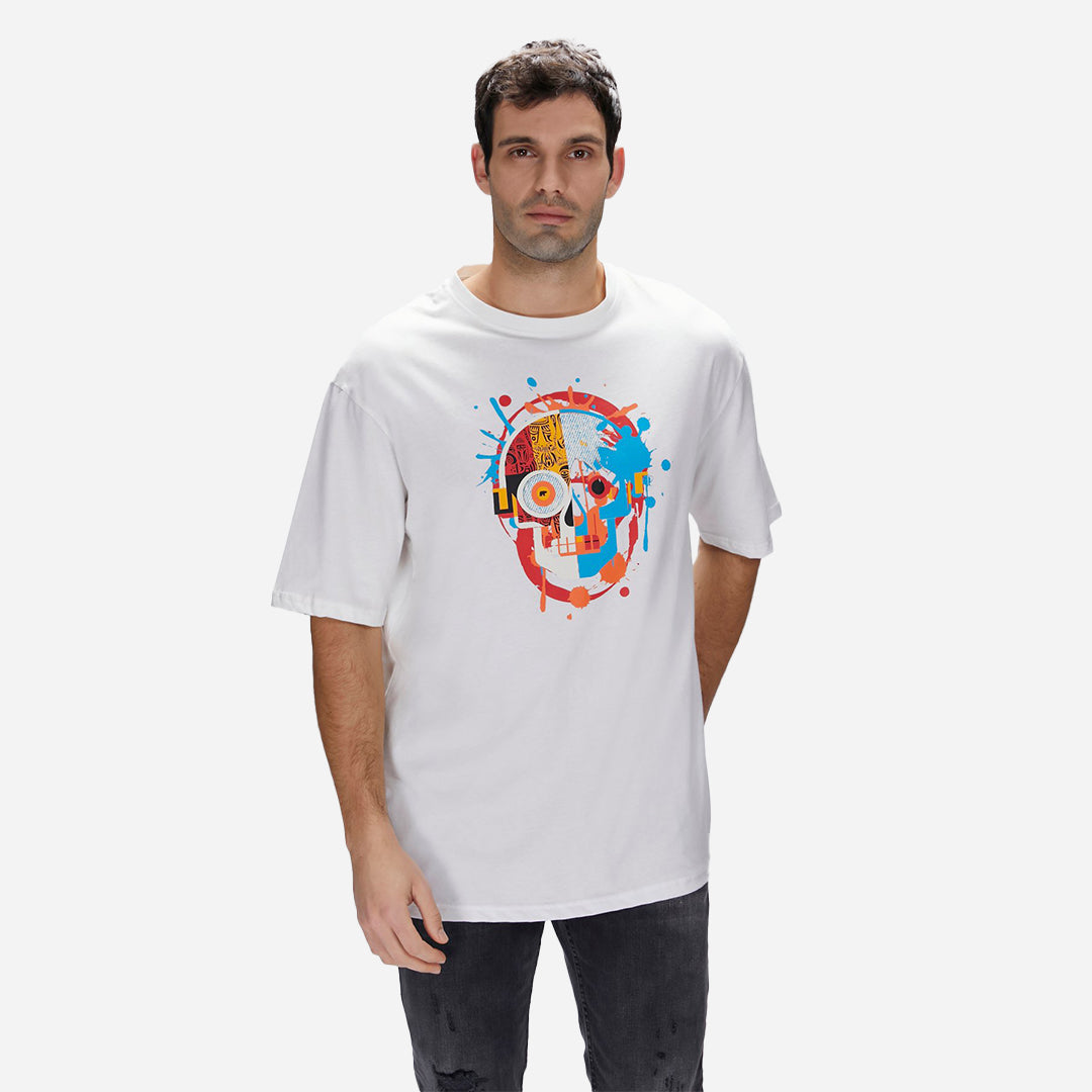 Bad Bear Sten Beyaz Erkek Oversize Tişört