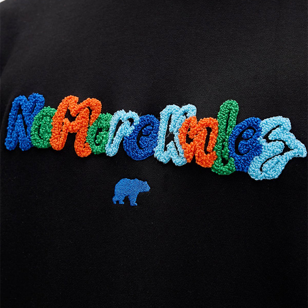 Bad Bear Furry Siyah Erkek Baskılı Sweatshirt