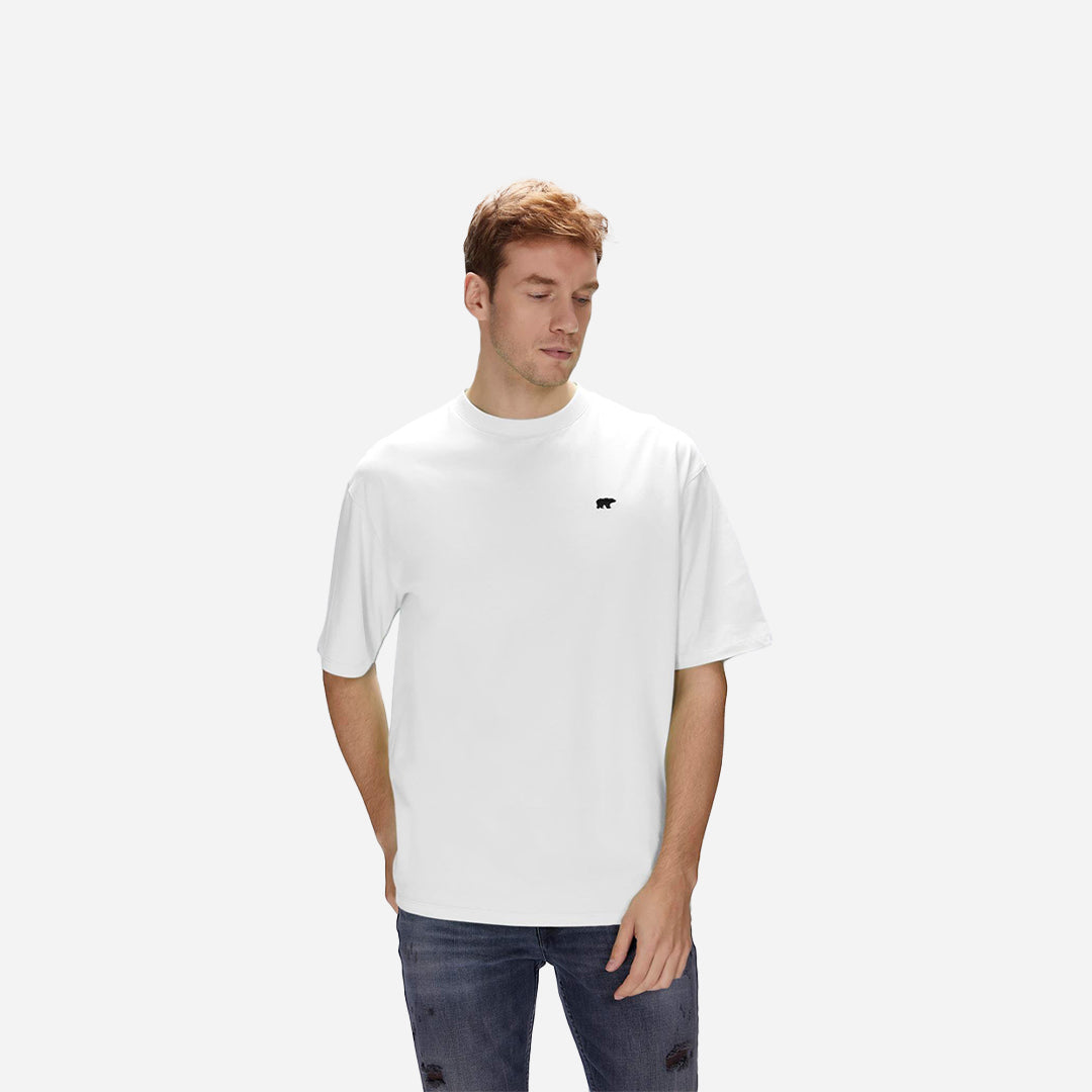Bad Bear Damon Beyaz Erkek Oversize Tişört