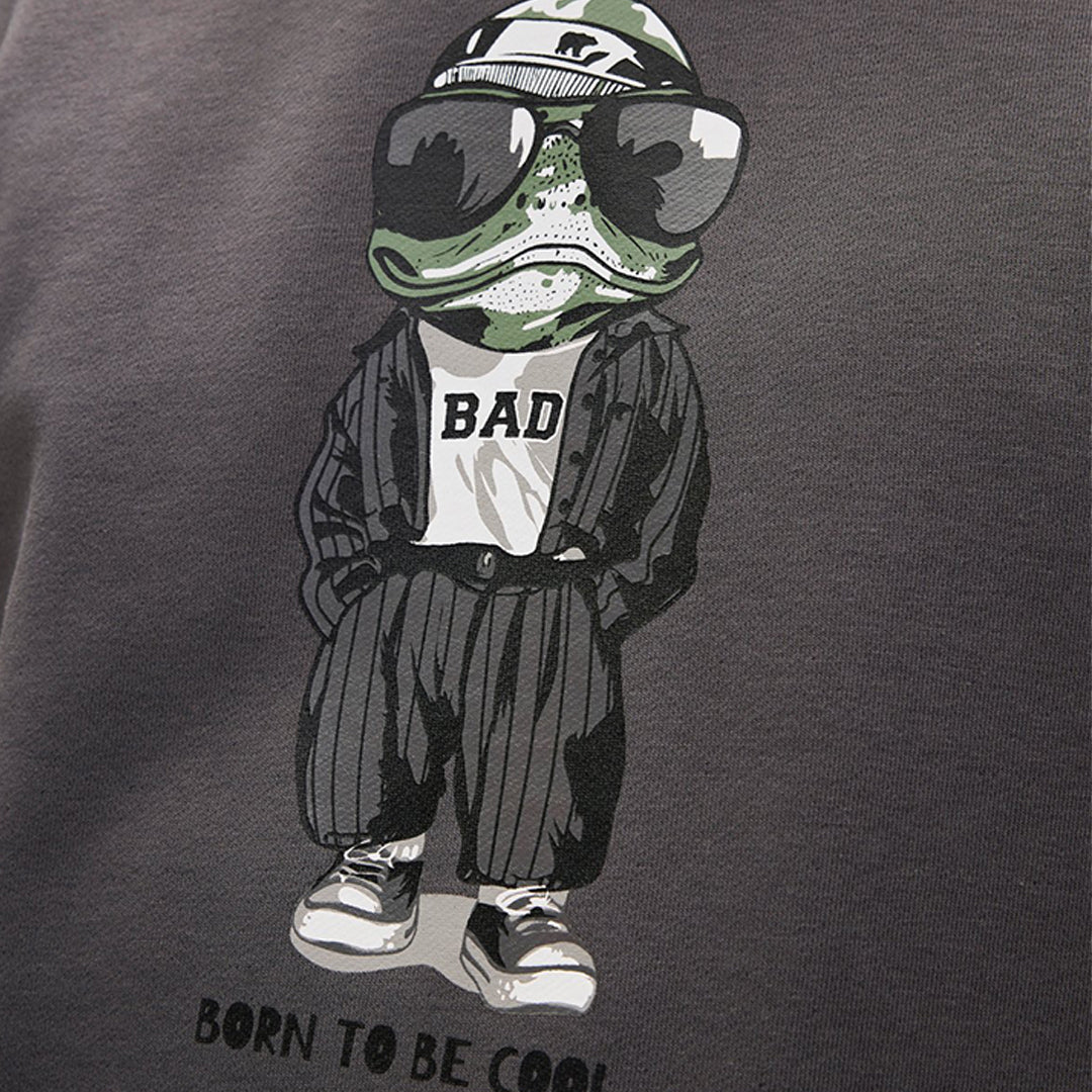 Bad Bear Gator Asfalt Erkek Baskılı Sweatshirt