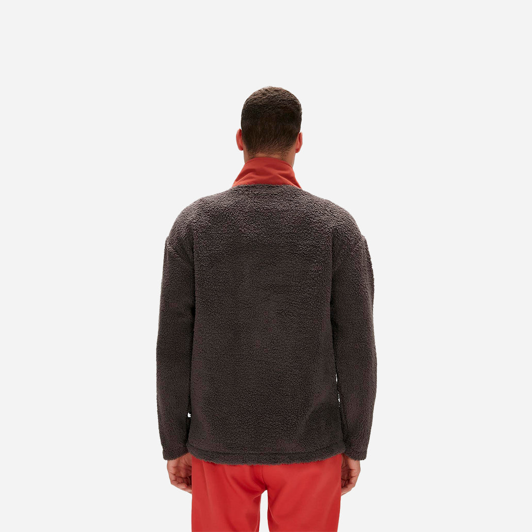 Bad Bear Ryan Plush Full-Zip Antrasit Erkek Sweatshirt