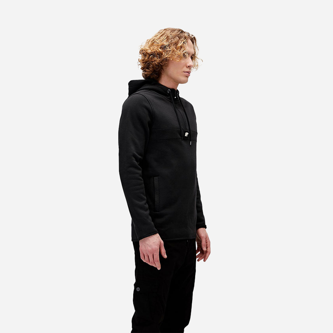 Bad Bear Defence Half-Zip Hoodie Sweatshirt