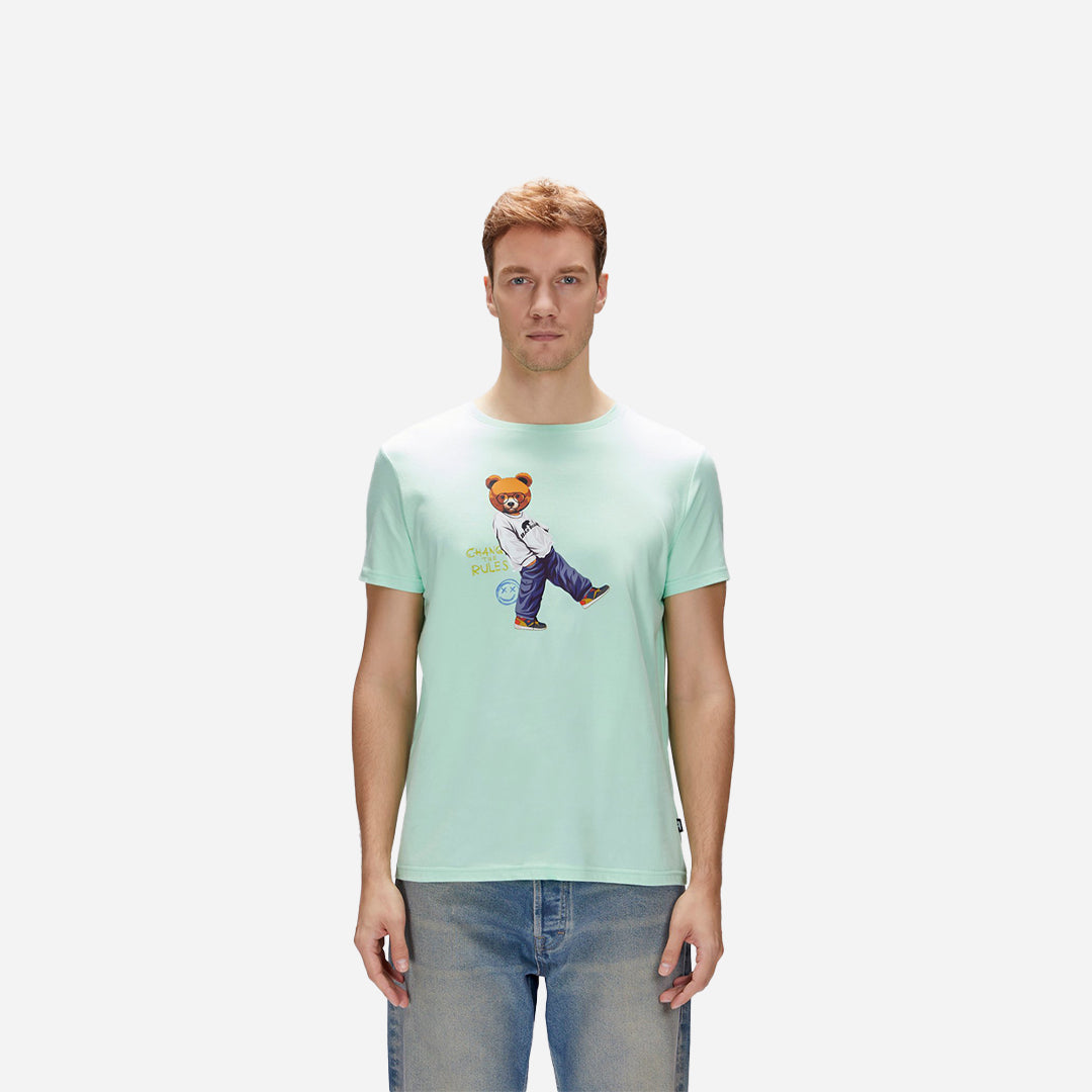 Bad Bear Nash Yeşil Erkek Baskılı Tişört