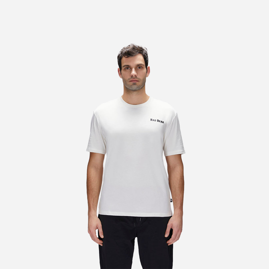 Bad Bear Eddy Beyaz Erkek Baskılı Tişört