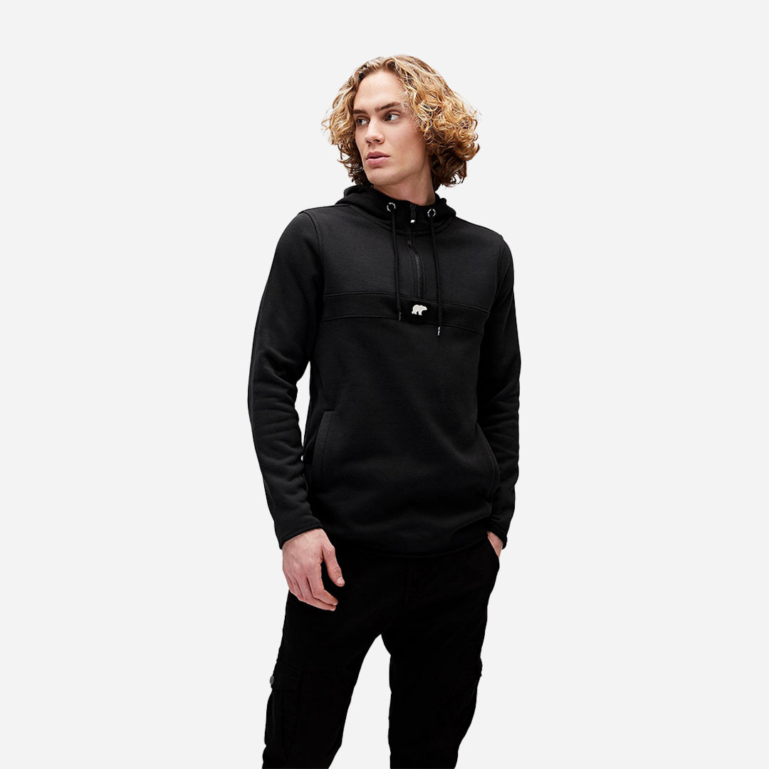 Bad Bear Defence Half-Zip Hoodie Sweatshirt