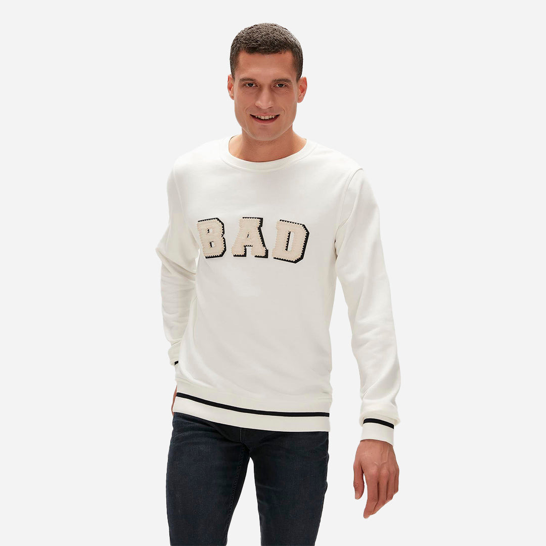 Bad Bear Felt Crewneck Sweatshirt
