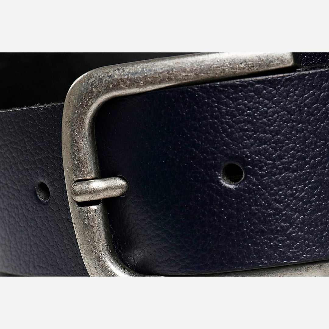 Bad Bear Point Belt Lacivert Deri Erkek Kemer