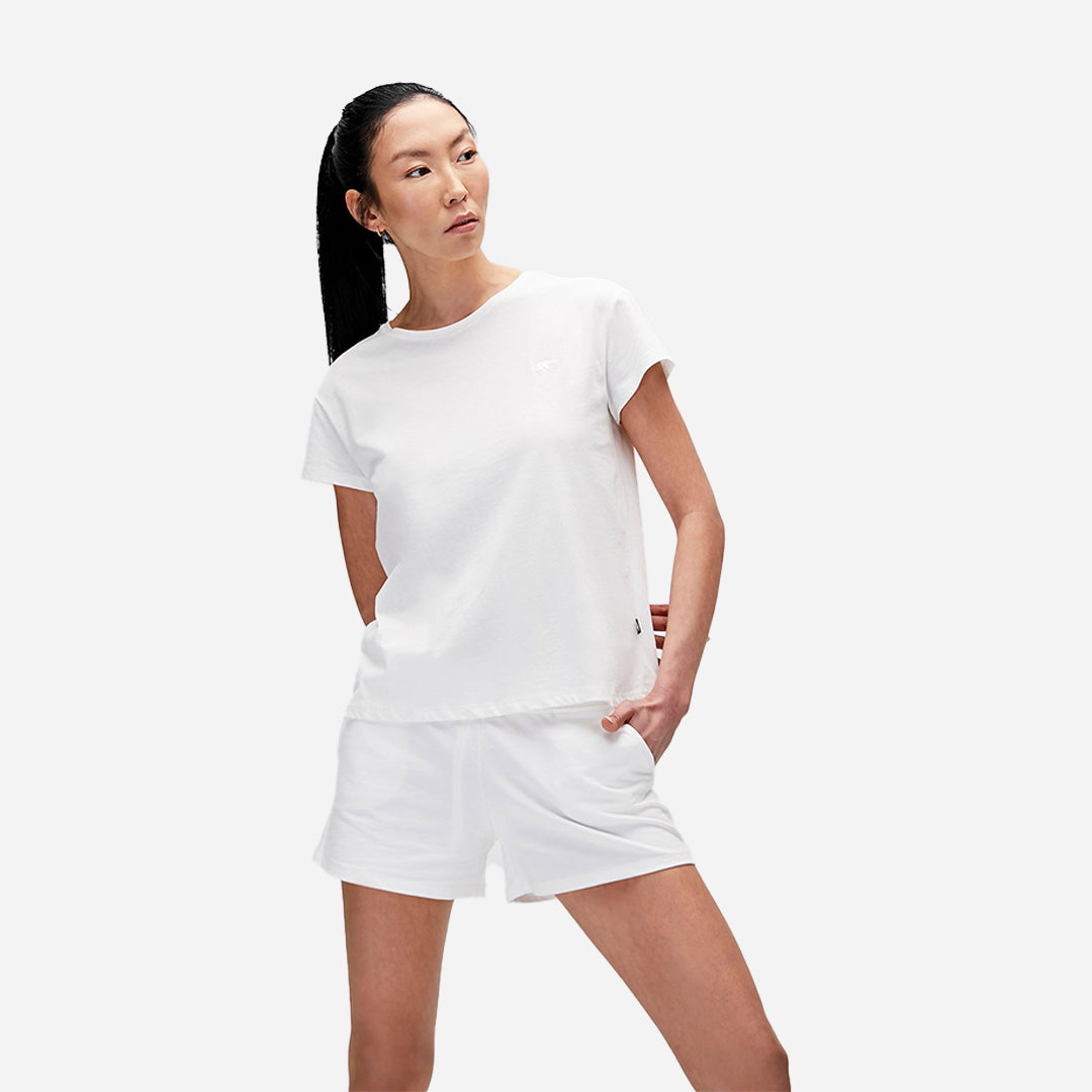 Bad Bear Violet O-Neck T-Shirt Off-White Beyaz Basic Kadın Tişört