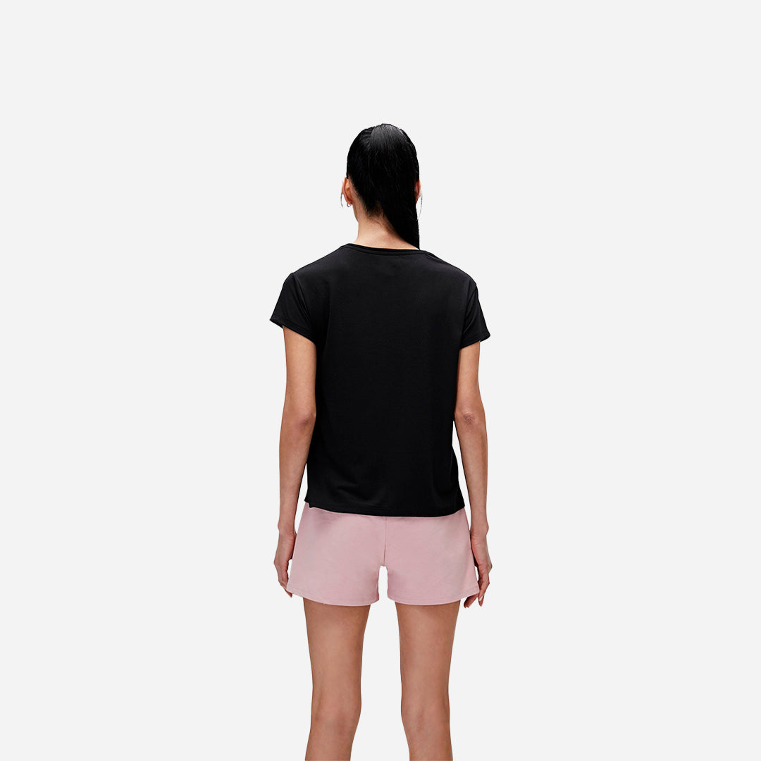 Bad Bear Violet O-Neck T-Shirt Siyah Basic Kadın Tişört