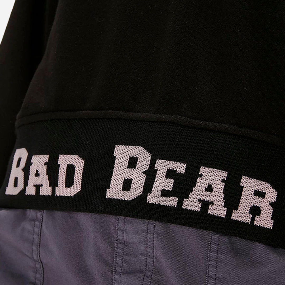 Bad Bear Zoe Siyah Yarım Fermuarlı Kadın Sweatshirt