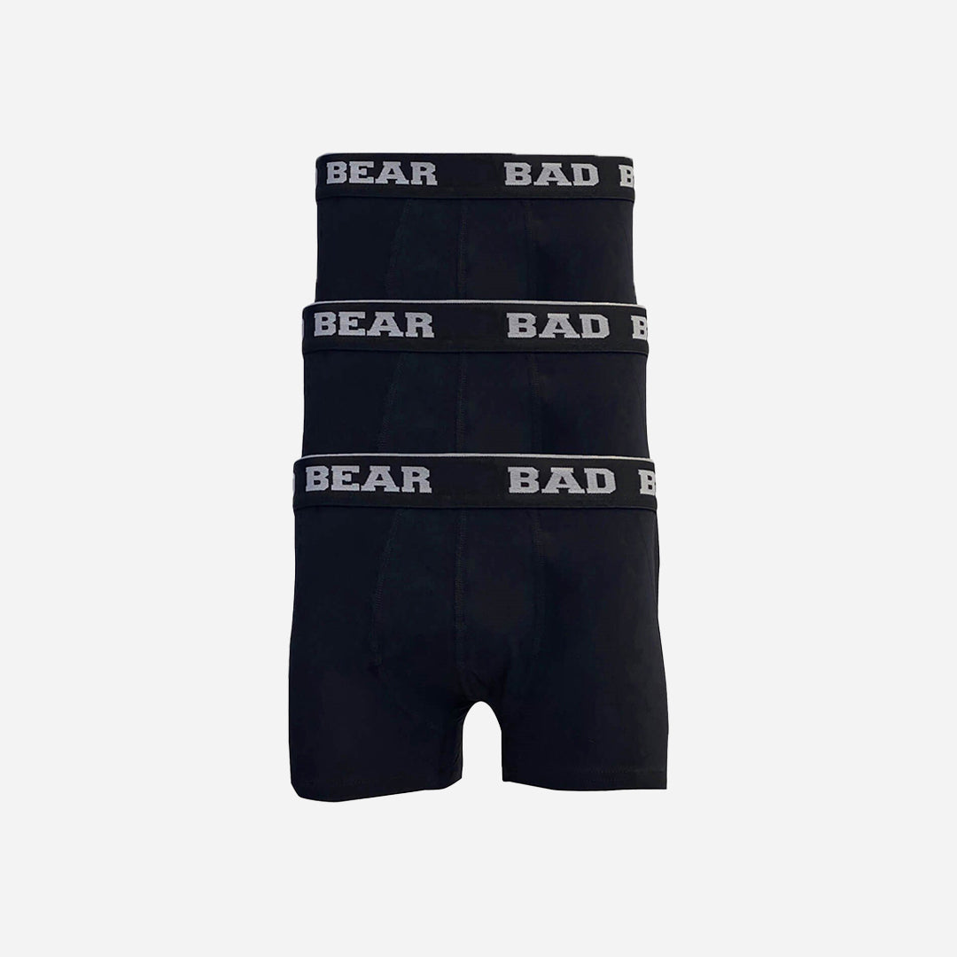Bad Bear Basic 3'lü Siyah Erkek Boxer Set