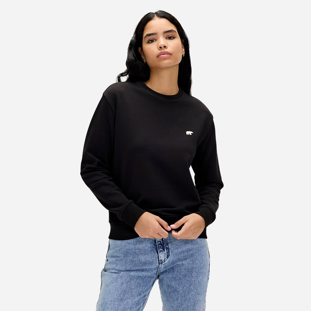 Bad Bear Basic Crewneck Siyah Kadın Sweatshirt