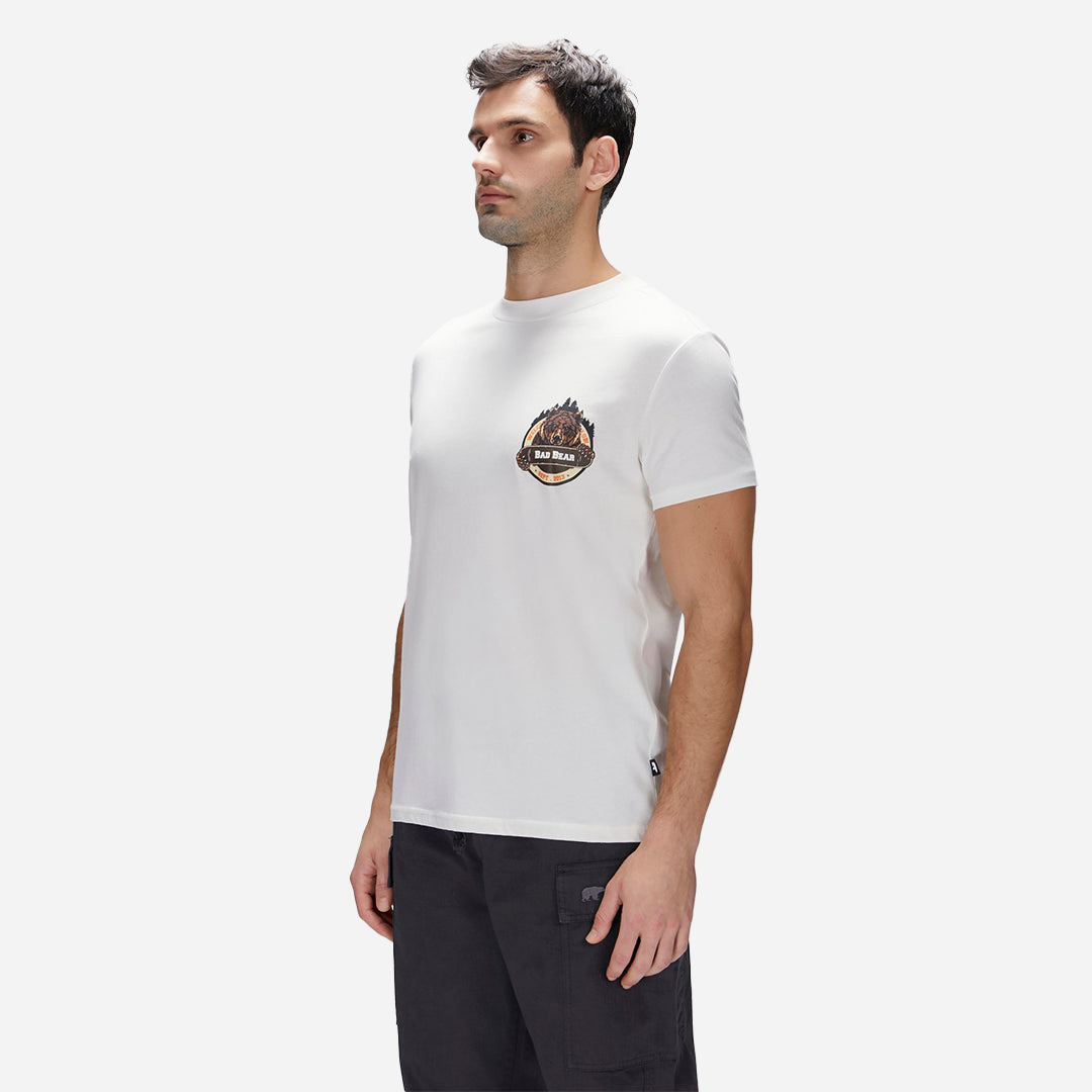 Bad Bear Flint Beyaz Erkek Baskılı Tişört