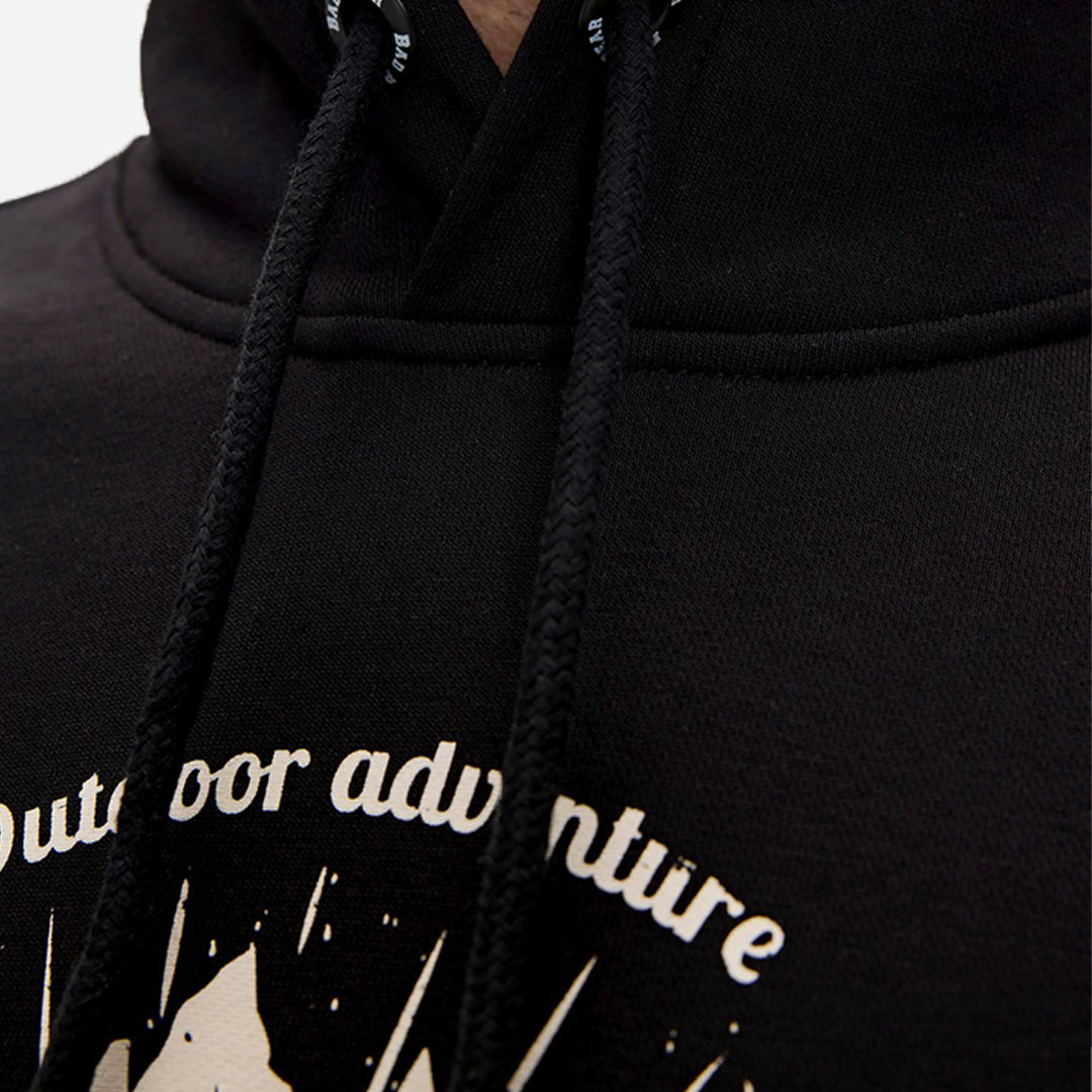 Bad Bear Steve Siyah Kapüşonlu Sweatshirt